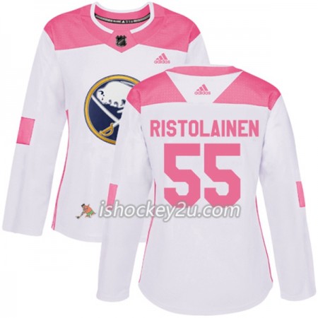 Dame NHL Buffalo Sabres Trøje Rasmus Ristolainen 55 Adidas 2017-2018 Hvid Lyserød Fashion Authentic Dame NHL Buffalo Sabres Trøje Rasmus Ristolainen 55 Adidas 2017-2018 Hvid Lyserød Fashion Authentic